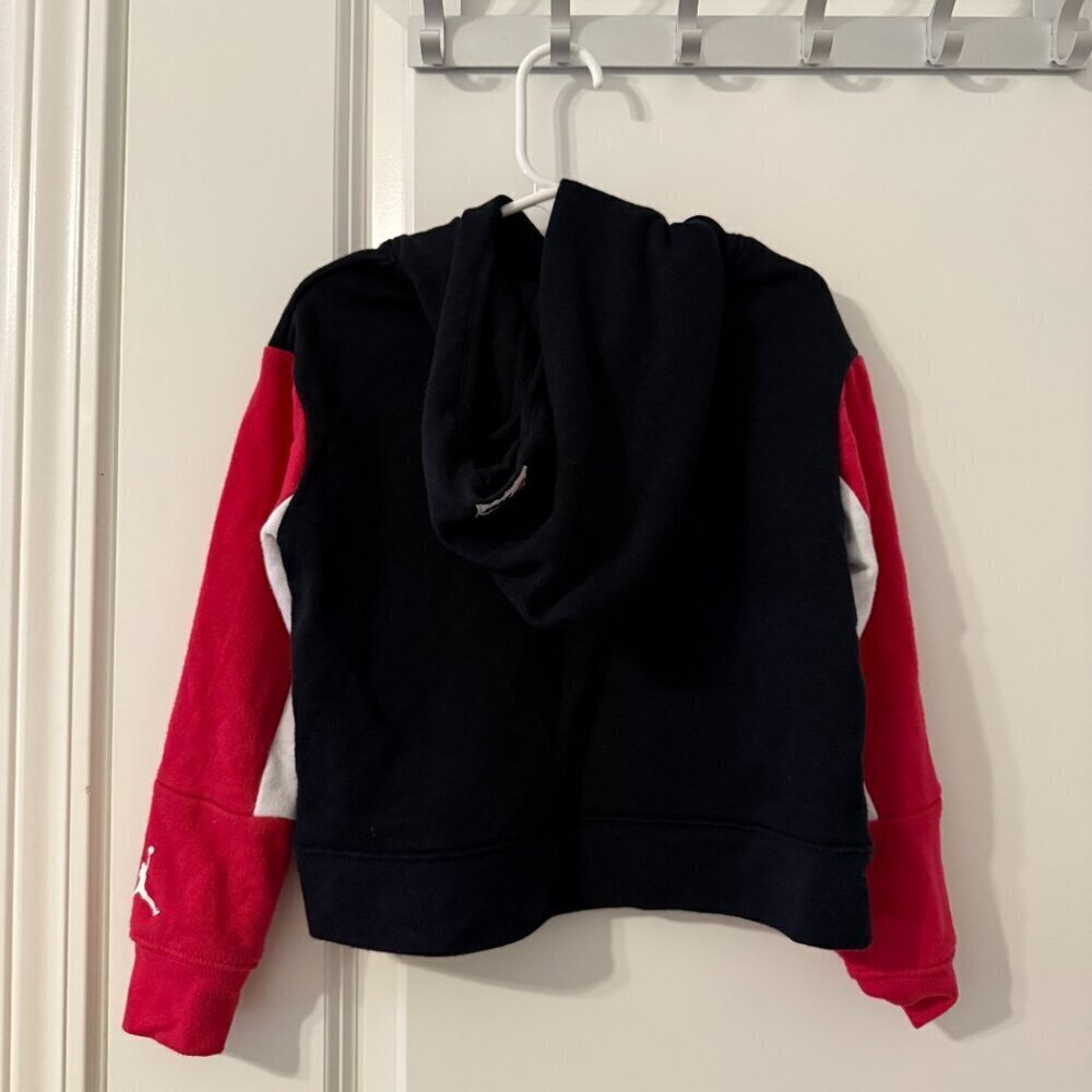 Nike Air Jordan Kids Hoodie - Black/Red/White Jumpman Logo Sweatshirt Size 4 - Picture 4 of 5